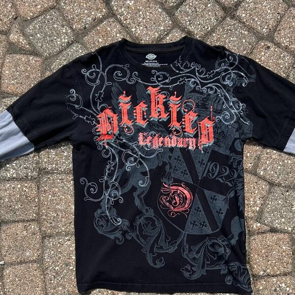 Dickies Embroidered Long Sleeve T Shirt - Picture 1 of 9